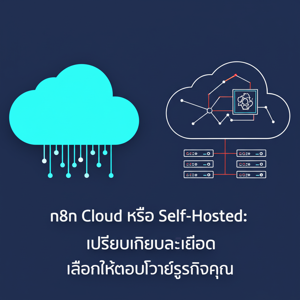 n8n Cloud หรือ Self-Hosted: เปรียบเทียบละเอียด เลือกให้ตอบโจทย์ธุรกิจคุณ
